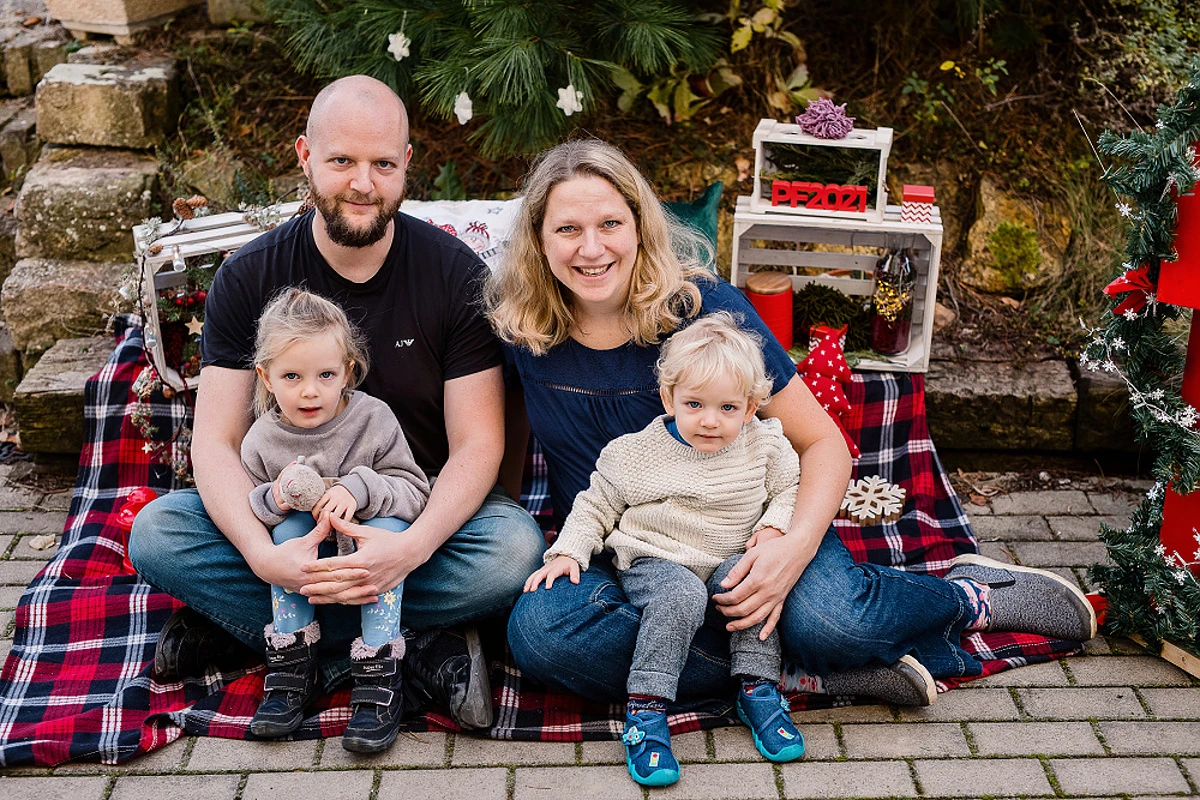 Adventní rodinné focení ve školce Praha